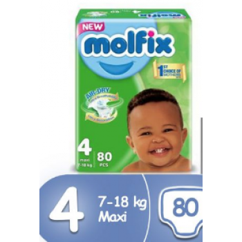 Molfix Diaper size 4 pant by 80 count